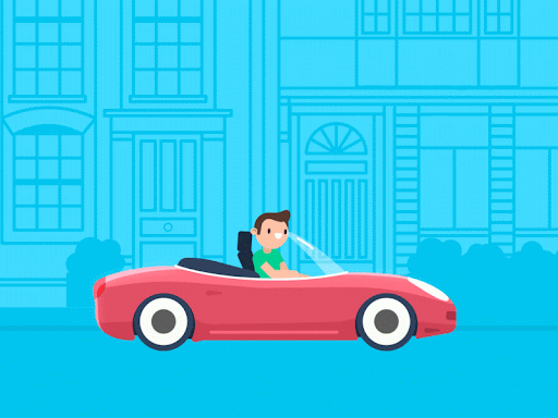 Driving Car Animation
